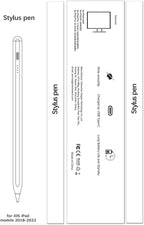 Stylus Pen for iPad 9th&10th - Type-c Charging Pencil for ipad Palm Rejection Active Pen Compatible with (2018-2025) Apple iPad 6/7/8/9/10/11(A16), Air 3/4/5/M2/M3, Mini 5/6, Pro 11"/12.9"/M4 (White)