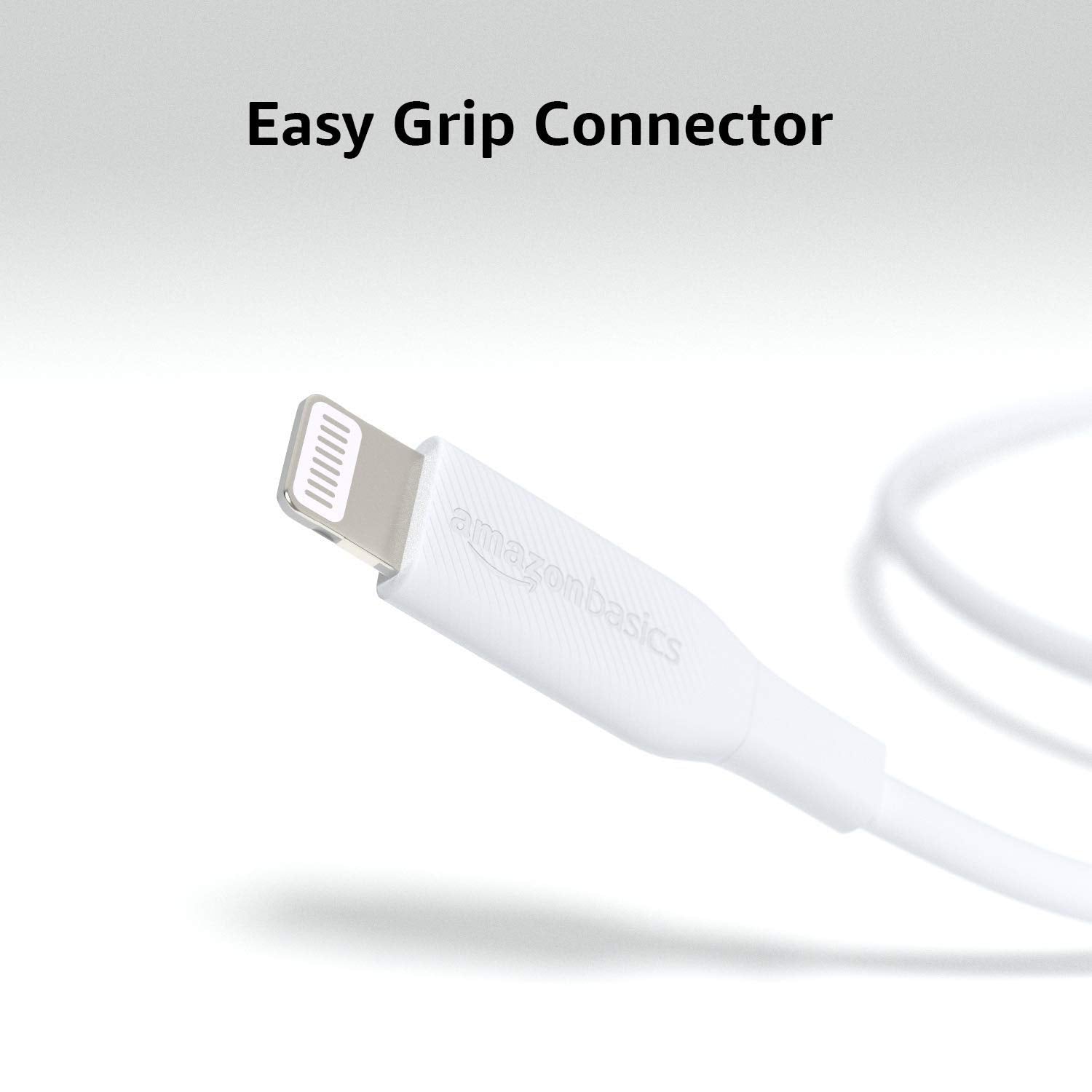 Amazon Basics USB-2.0 Type C to Lightning Cable (MFi Certified), 3 Feet, White
