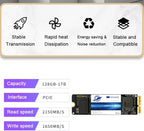Dogfish SSD Pro da 2 TB per MacBook Upgrade NVMe PCIe Gen3x4 M.2, Unit?interna a stato solido per MacBook Air A1466 (2013-2017)/MacBook Pro A1398 (Retina, 2013-2015)/iMac A1419 (2013-2019)