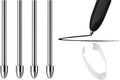 No Worn Out Titanium Alloy Metal Remarkable 2 Pen Tips Replacement Compatible Nibs for Remarkable 2 1 Marker Plus Pencil Kindle Scribe Basic & Premium Stylus Digital Pen Fine Tip, Smooth Ballpoint Nib
