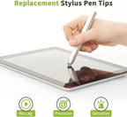 MECCANIXITY 10Pcs Replacement Fiber Mesh Tips for Stylus Pens 5.5mm Suitable for Capacitive Touch Screen,High Sensitivity,Soft,No Scratch Screen Pen Tip