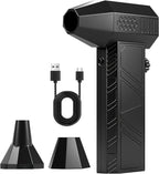 Compressed Air Duster, 130000RPM Super Power Cordless Air Duster Replace Compressed air can Gear Adjustable Mini Blower Dust Blower for Computer Keyboard House Outdoor and Car