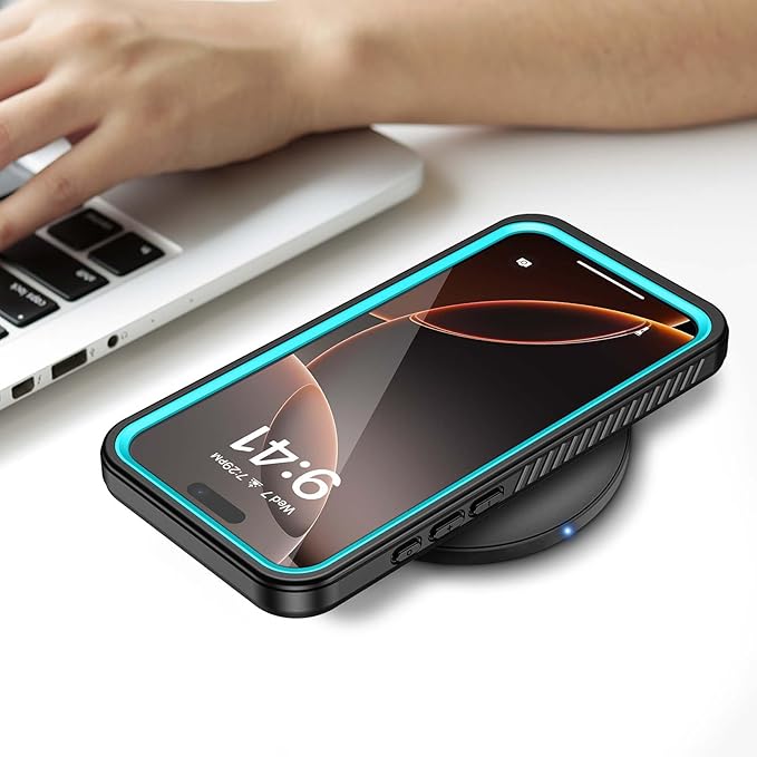 Lanhiem for iPhone 16 Pro Max Case, IP68 Waterproof Dustproof Shockproof Cases with Built-in Screen Protector, Full Body Heavy Duty Rugged Phone Cover for iPhone 16 Pro Max - 6.9 inch (Blue)