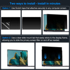 Laptop Privacy Screen Filters 15.6 Inch 16:9 Aspect Privacy Filter for 15.6 Inch Widescreen Laptop Anti-Scratch Protector Film for Data Confidentiality Anti-Glare Laptop Screen Protector