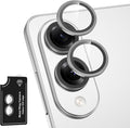 for Samsung Galaxy S25 Edge Camera Lens Protector, Individual Metal Ring Tempered Glass Lens Cover, [Strong Adsorption] Scratch Resistant Ultra-Thin HD Clear Lens Cover, 1 Set-Gray