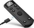 for Canon Wireless Camera Remote Control - Aodelan Rechargeable Shutter Release with OLED Screen for R3/ R10/ M50/ EOS M6 Mark II/R/RP /90D /6D Mark II /R5/T7i/G7 X Mark III;Replaces BR-E1 (Black)