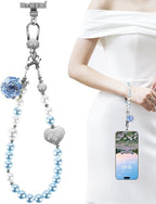 memumi Universal Phone Wrist Strap, Hand wristlet Strap for Women Anti-Theft Secure Lanyard for Smartphones Dried Flowers