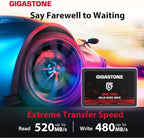 Gigastone SATA SSD 256GB (3-Pack) 2.5 inch SSD 520MB/s Upgrade Laptop PC Memory and Storage PS4 HDD Replacement 2.5" Internal Solid State Hard Drives SATA III SLC Cache 3D NAND Game Turbo Performance