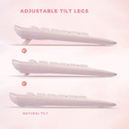 Silent Wireless Keyboard and Mouse Combo - Keyboard with Large Print Cover, 2.4GHz Full-Sized Ergonomic Keyboard with Wrist Rest and Mouse for Laptop, PC, Notebook, Desktop