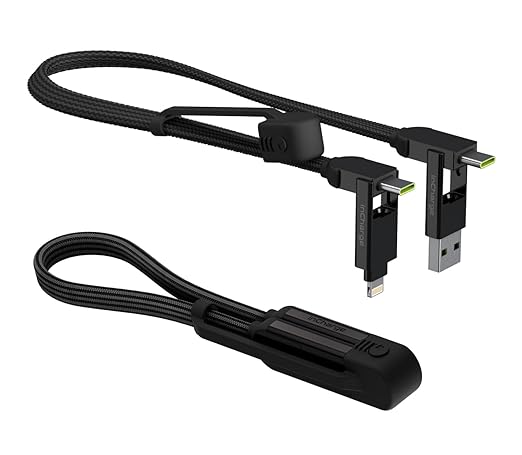 Rolling Square inCharge XL 6-in-1 Multi Charging Cable, Portable USB a ...