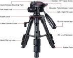 Mini Tripod for Camera,Zomei Travel Table Tripod with 3-Way Pan/Tilt Head 1/4 inches Quick Release Plate and Bag for DSLR Camera Tripod Carrying Bag