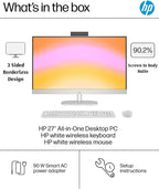 HP All-in-One Desktop - 27'' FHD Touchscreen Computer, Windows 11 Pro, Intel 12-core Ultra 7 155U(Beats i7-1355U), Wi-Fi 6, Bluetooth, Adjustable Height, Anti-Glare (64GB RAM | 4TB SSD)