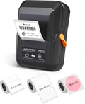 SUPVAN T50M Pro Bluetooth Label Maker Machine with 3 Tapes, Wide Waterproof Label, Versatile App with 40 Fonts and 650+ Icons, Inkless Labeler for Home, Kitchen, School, Office Organization, Black
