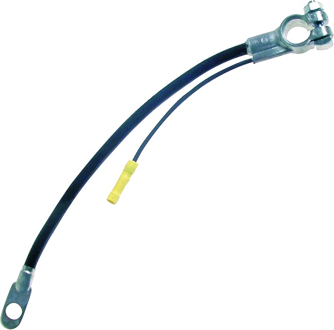 Sherco-Auto Black 48" Inch 4 Gauge Top Post Battery Cable with Auxiliary Lead - Made in USA