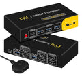 HDMI kvm Switch 2 Monitors 2 Computers Dual Monitor kvm Switch,8K@60HZ, 3*USB3.0&1*USB C, KVM switches 2 Computers 2 Monitors 1 Monitors(USB3.0+8KHDMI)