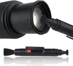 Camkix Camera Lens Cleaning Kit - Air Blower, 2in1 Lens Cleaning Pen, Cleaning Brush, Spray Bottle w/Cleaning Solution, Lens Cleaning Paper Tissue (Without Fluid)