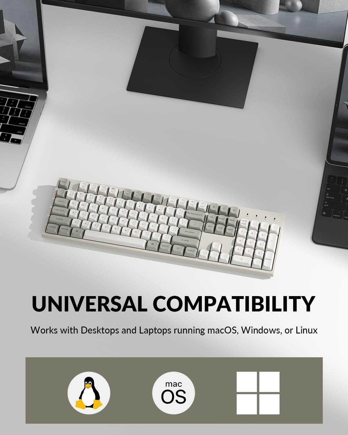 Keychron C2 Pro Wired Mechanical Keyboard with 8K Hz Polling Rate, Full Size Custom RGB Backlit Hot-Swappable, Non-Shine Through PBT Keycaps Compatible with Mac Windows Linux (Silent Banana Switch)