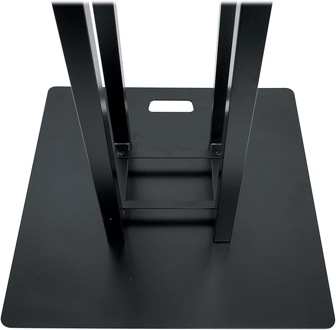 Rockville RTP33-TV Black Totem DJ Speaker/Lighting Stand, Detachable TV Mount, Adjustable Height, Stable Base, for DJs and Event Professionals