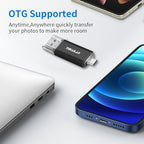 Thkailar USB C Flash Drive 512GB 2 in 1 OTG USB 3.1 Thumb Drive,Memory Stick for Business Traveler Compatible with Android Phone/PC/Mac Pro External Storage Data(Black)