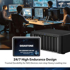 Gigastone 1TB NAS SSD Drive (8-Pack) 24/7 Durable TLC High Endurance RAID Data Storage Network Attached Storage 2.5" SATA Internal Solid State Hard Drives