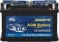 TPE AGM Battery BCI Group 48, Maintenance Free 12V 70Ah, H6 Size, 120RC, 800CCA, Automotive Battery, Reliable Performance for Cars Lead-Acid