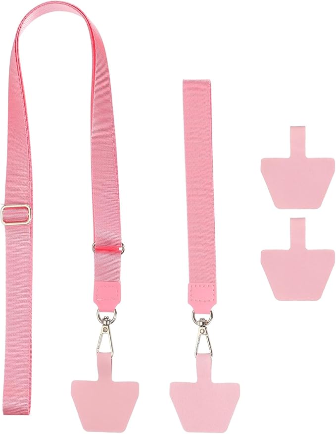 PATIKIL Smart Phone Lanyard with Wrist Strap and Patches for Most Smartphones ID Badges Keychain