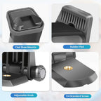 UBeesize Cell Phone Tripod Mount with Wireless Remote, Selfie Stick Monopod Head and Tripod Adapter Stand Holder Compatible with Phone Android and All Phones White