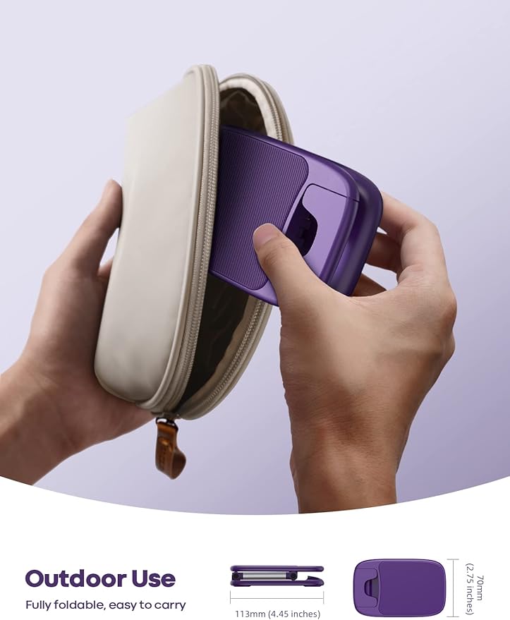 Lamicall Purple Phone Stand for Desk - Dark Purple Cell Phone Holder Desktop Office Must Have Compatible with iPhone 13 Pro Max Mini, 12 11 XR X 8 7 6 Plus SE, 4-8'' Smartphone