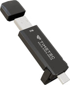 Timetec 1TB Pro Portable USB 3.2 Gen 2 Type-C/Type-A SSD Read Speed 1000MB/s Solid State Drive Stick for iPhone 15/Android/Tablet/Windows/Mac