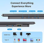 2K 180Hz Portable Gaming Monitor, 23.8" 2560x1440 QHD Fast IPS ∆E<2 100% sRGB Portable Monitor w/180° Adjustable Stand Type-C HDMI Eye Care External Second Screen for Laptop Phone PS4 PS5 Switch Xbox