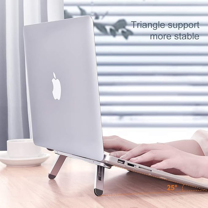 Laptop Stand for Desk,Laptop Cooling Stand,Keyboard Riser, Ergonomic Laptops Elevator for Desk, Laptops Riser Compatible with MacBook Air Pro, with Dell, with HP, More 10-15.6” Computer
