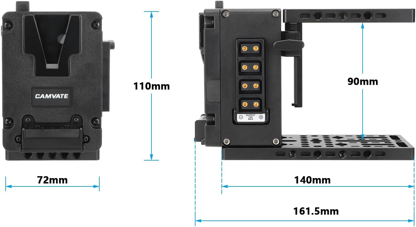 CAMVATE Height-Adjustable Camera Cage Expansion Module-3772