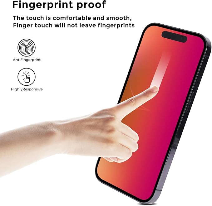 For iPhone 14 pro max/iPhone 15 plus Privacy Screen Protector - Anti-Blue Light, Anti-Glare, Anti-Spy Gradient Color Privacy Screen Protector Film (6.7 inch)