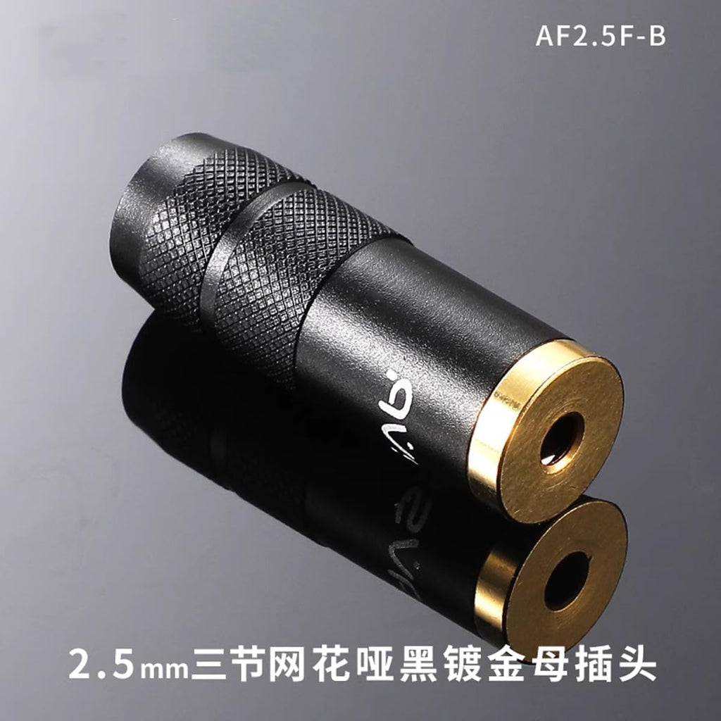 2pack 2.5mm Female Jack Connector Cable Extension Adapter for SLR Camera Remote Shutter Release Trigger, 3-Pole