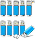 TOPESEL 50 Pack 4GB USB 2.0 Flash Drive High Speed 4G Thumb Drive Memory Stick Jump Drive 4G USB Drive Zip Drive for PC laptops, Tablets, TVs, car Audio (Blue)