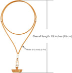 Cell Phone Lanyard Detachable Phone Chain Strap Leather 2-in-1 anti theft phone strap Multifuctional Compatible with Most Smartphones