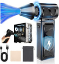 Compressed Air Duster, 360000 RPM Electric Air Duster, Rechargeable Cordless Air Blower Power Turbo Fan,5 Gears Adjustable Jet Dry Blower Replace Air Can for Keyboard Computer Car Outdoor Home