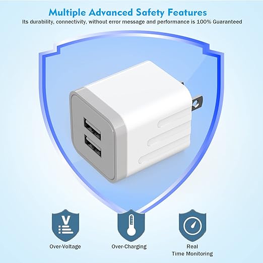 10FT iPhone 16 15 Charger,2Pack Dual Port 20W Fast Charging Block iPad Charger Plug Power Adapter 10Foot USB to USB C Cable Cord for iPhone 16/16 Pro Max/16 Plus/15/15 Plus/15 Pro/iPad Mini6/iPad Air5