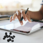 36Pcs Rubber Tips for Stylus Pens, 0.2'' & 0.28'' Universal Stylus Tips, Replacement Soft Nibs for Touch Screen Pen, High Sensitivity, No Scratches