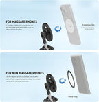 NEEWER Magnetic Flexible Phone Tripod Compatible with Magsafe iPhone 15 Pro Max 14 Series Android, Mini Vlog Cellphone Tripod Stand with Ball Head for Stroller Bike Motorcycle Tube Round Objects, TP33