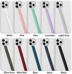 Sinjimoru Stretchable Silicone Phone Strap, Flexible and Elastic Grip Holder for iPhone & Android, Secure Phone Loops Finger Grip with Wireless Charging Support Sinji Loop White