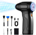 Compressed Air Duster - 200,000RPM Electric Air Duster, Canned Air Blower Alternative for PC, Keyboard, Building Toys, Campfire, Leaf, Home Cleaning (Orange)