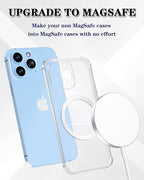 Metal Rings 6PCS,Ultra-Thin(0.4mm) for MagSafe Sticker,Magnetic Adapter,Phone Cases & Wireless Charger,Compatible with iPhone 16/15/14/13/12,Galaxy S24/S23/S22/Kindle,for Mag Safe Accessories