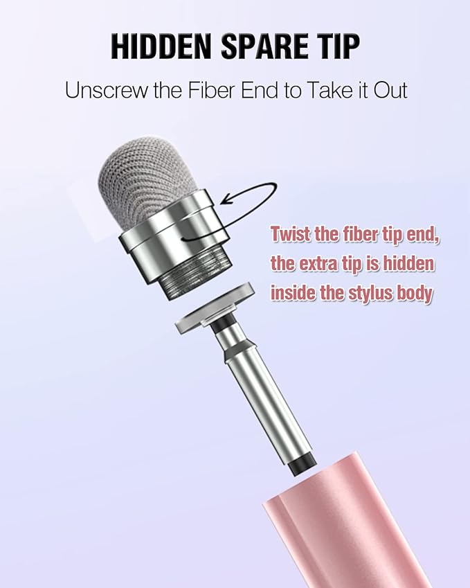 Stylus Pens for Touch Screens, 2 in 1 High Precision Universal Stylus Pen for iPad Compatible with Apple, iPhone, iPad, Android, Samsung Tablets, Phones, 3 Pack -Blue, Green, Pink