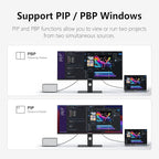 INNOCN 40 Inch 5K 5120 x 2160p Ultrawide Monitor for Laptop, 21:9, 100Hz, IPS, HDMI, DP, FreeSync, HDR400, USB-C, DeltaE＜2, Built-in Speakers, Height Adjustable, Black - 40C1U