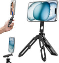 UBeesize 2-in-1 Magnetic Phone Tripod for iPhone–MagSafe Mini Stand & Universal Tripod Mount, Foldable Pocket Aluminum Phone Holder for iPhone 16/15/14/13/12 Series, Desktop & Travel Use