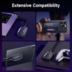 1TB Magnetic Portable SSD,2050MB/s Type-C USB 3.2 Gen 2x2 External SSD,4K ProRes Record and Store,Aluminum alloy,RGB Touch Lighting,External Solid State Drives for iPhone15/16/Android/PC/Mac -PS2200