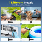 Compressed Air Duster, 130000RPM Brushless Motor, Super Power Air Duster Electric, Aluminum Alloy Body, Dust Blower with Fast Charging for Car, Computer, Keyboard, Outdoors and House