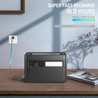 GRECELL Solar Generator 2400W Portable Power Station, 1843Wh UPS Backup LiFePO4 Battery Supply with 11 Outlets(4 2000W AC Outlets,2 PD100W), 2Hrs Quick Charge for Home Emergency RV Trip Van (H2400)