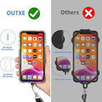 OUTXE Phone Lanyard 2 Packs - 2× Adjustable Neck Strap, 4× Phone Patches- Purple